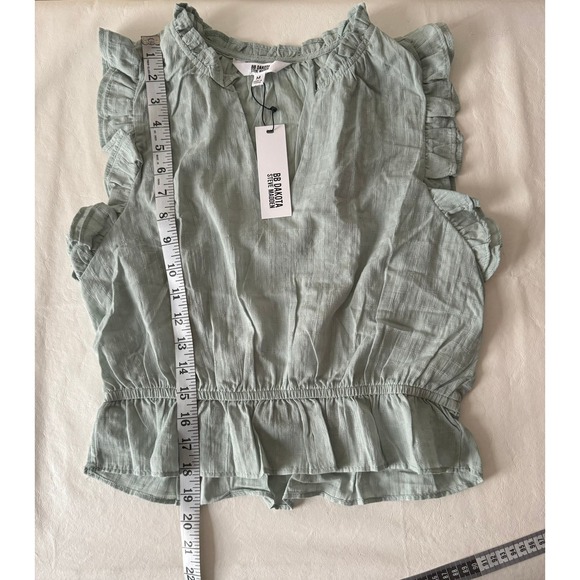 BB Dakota by Steve Madden Are You Frill Top in Sea Mist Size M - Picture 10 of 10
